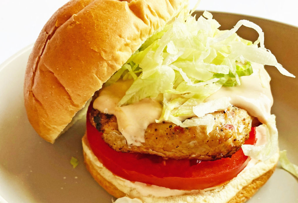 Spicy BBQ Chicken Burgers