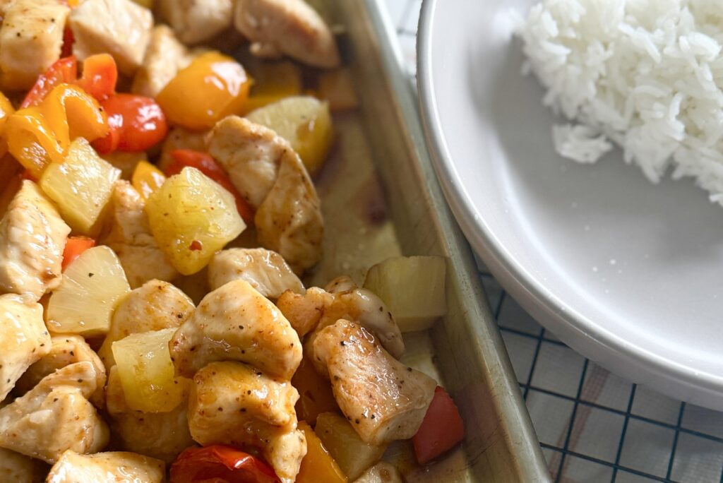 Sheet Pan Korean BBQ Chicken