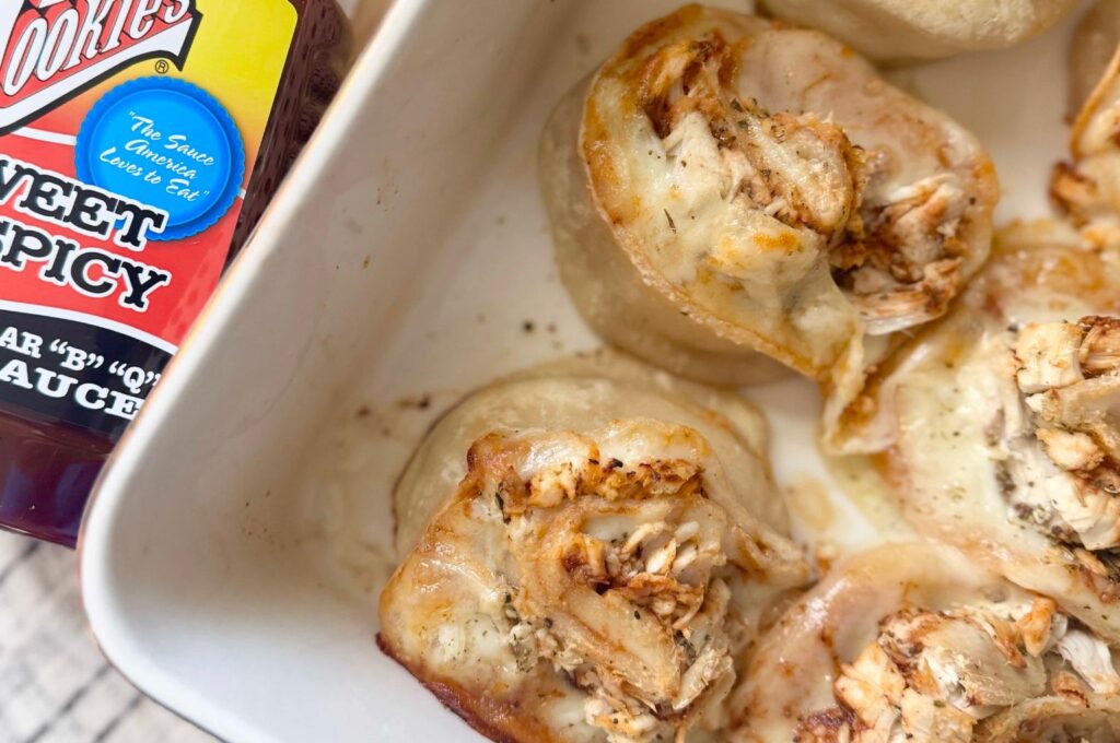 Barbecue Chicken Pizza Rollups