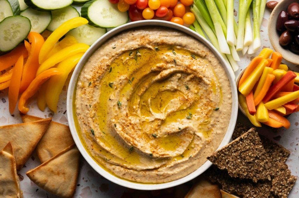 Seasoned Hummus Platter